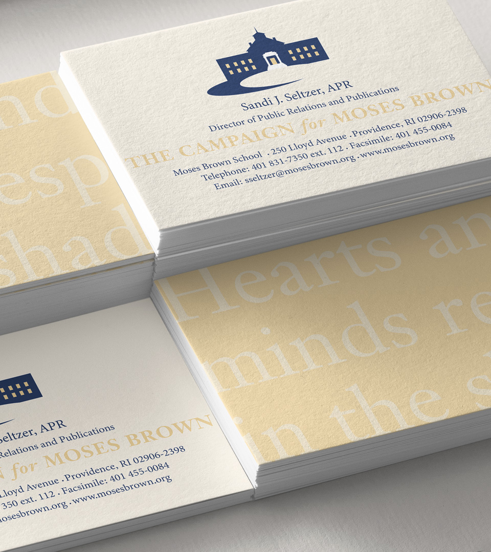 Moses Brown business cards