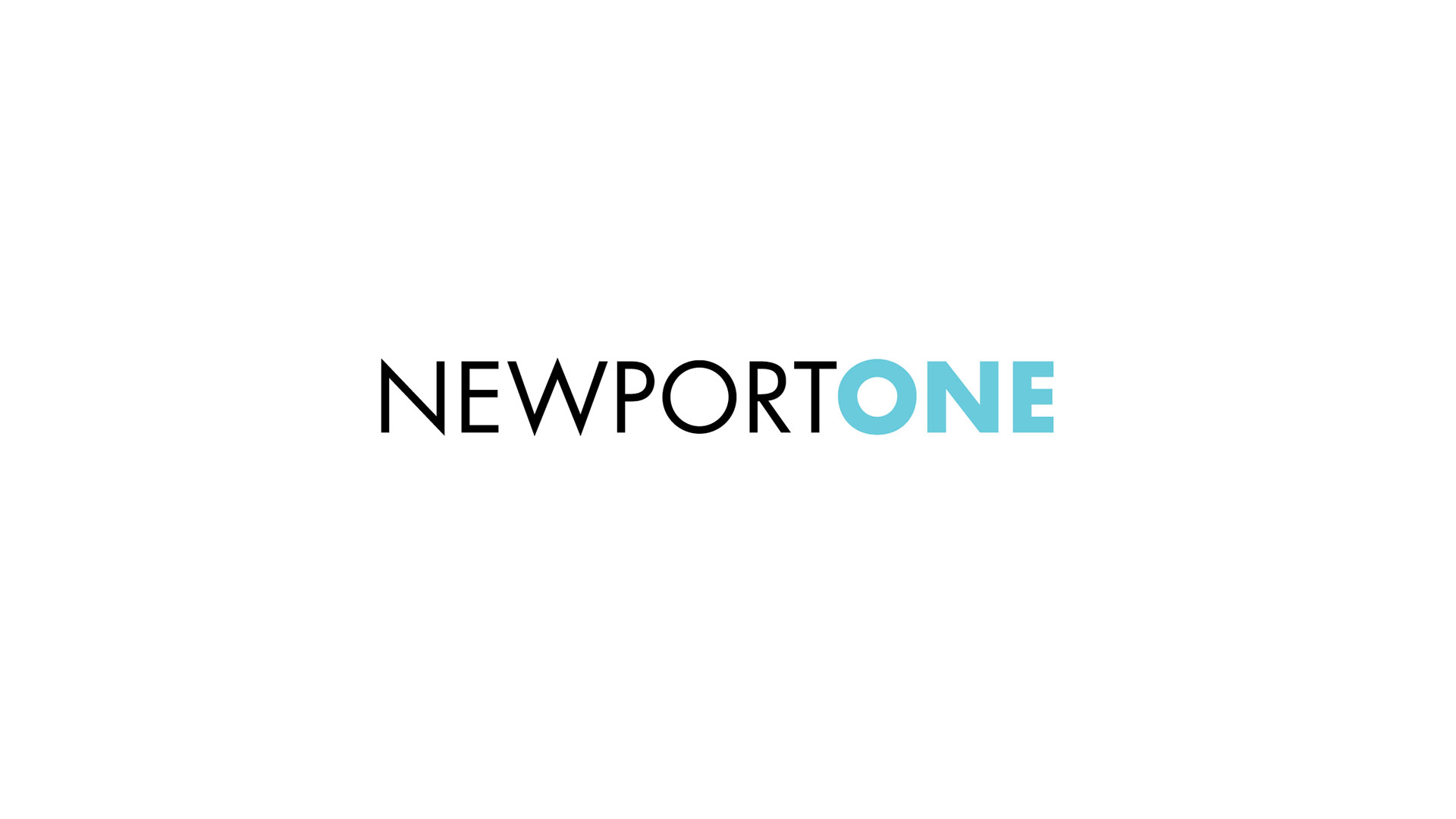 newport one logo 2 color on white