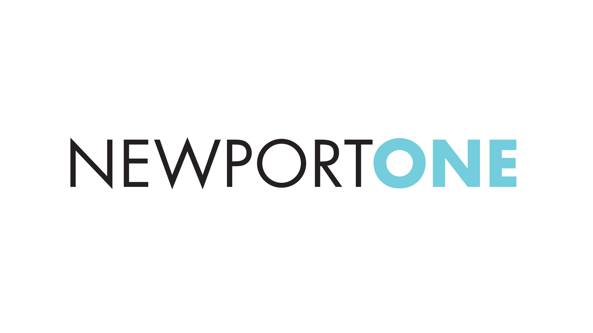 newport one color logo on white