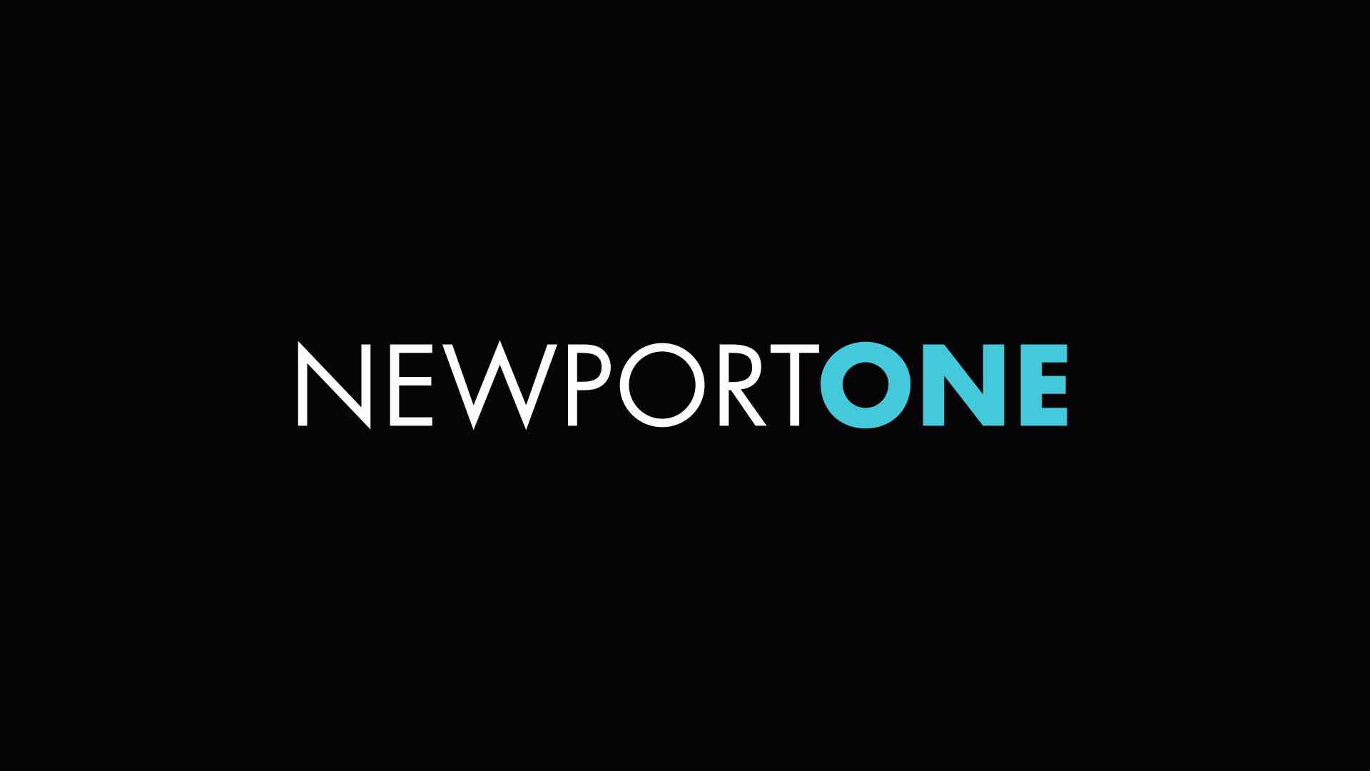 newport one logo on black