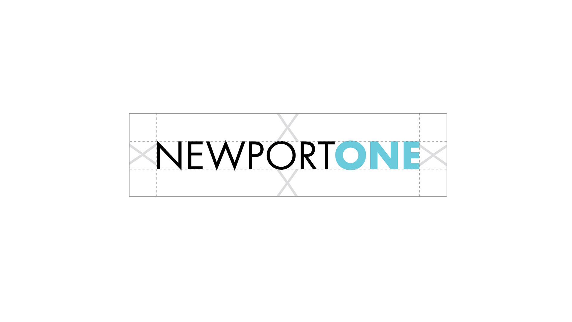 newport one logo with spacers around it