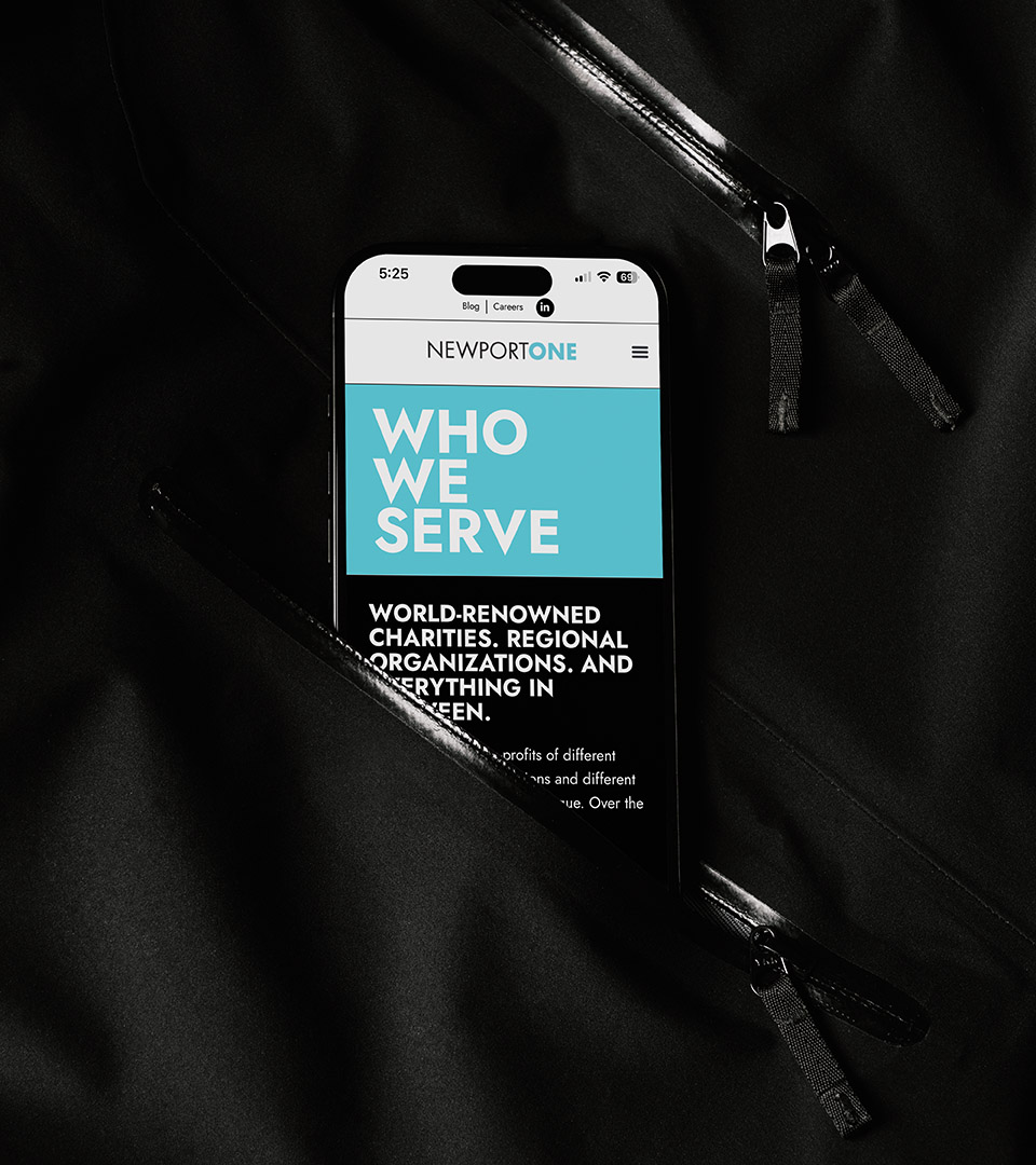 newport one mobile in black jacket