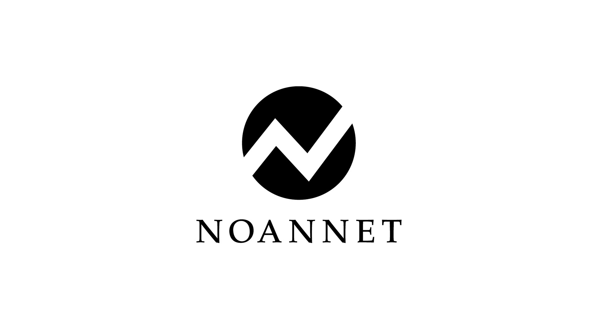 noannet black logo on white