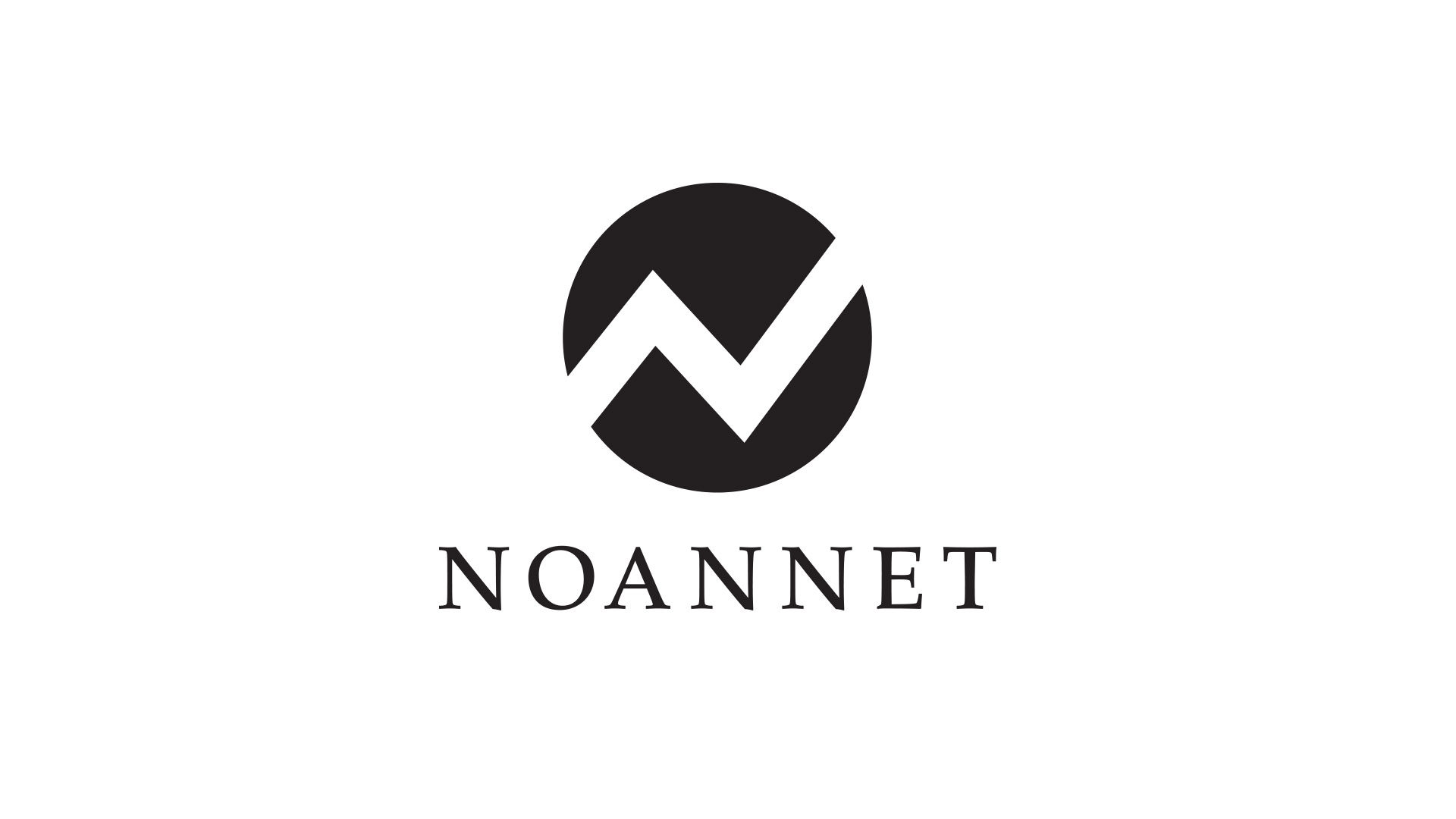 noannet black logo on white