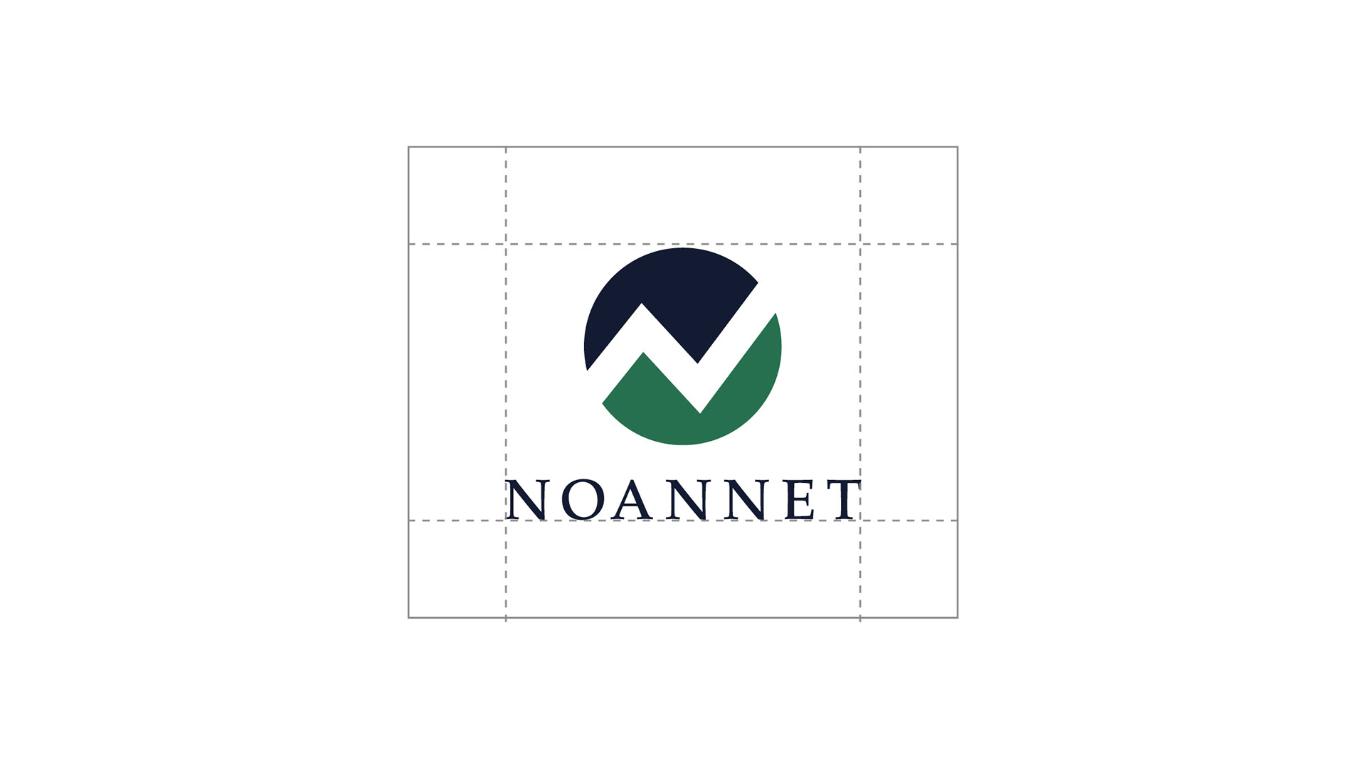 Noannet corporate logo featuring abstract “N” inspired by wooded hills and skyline views.
