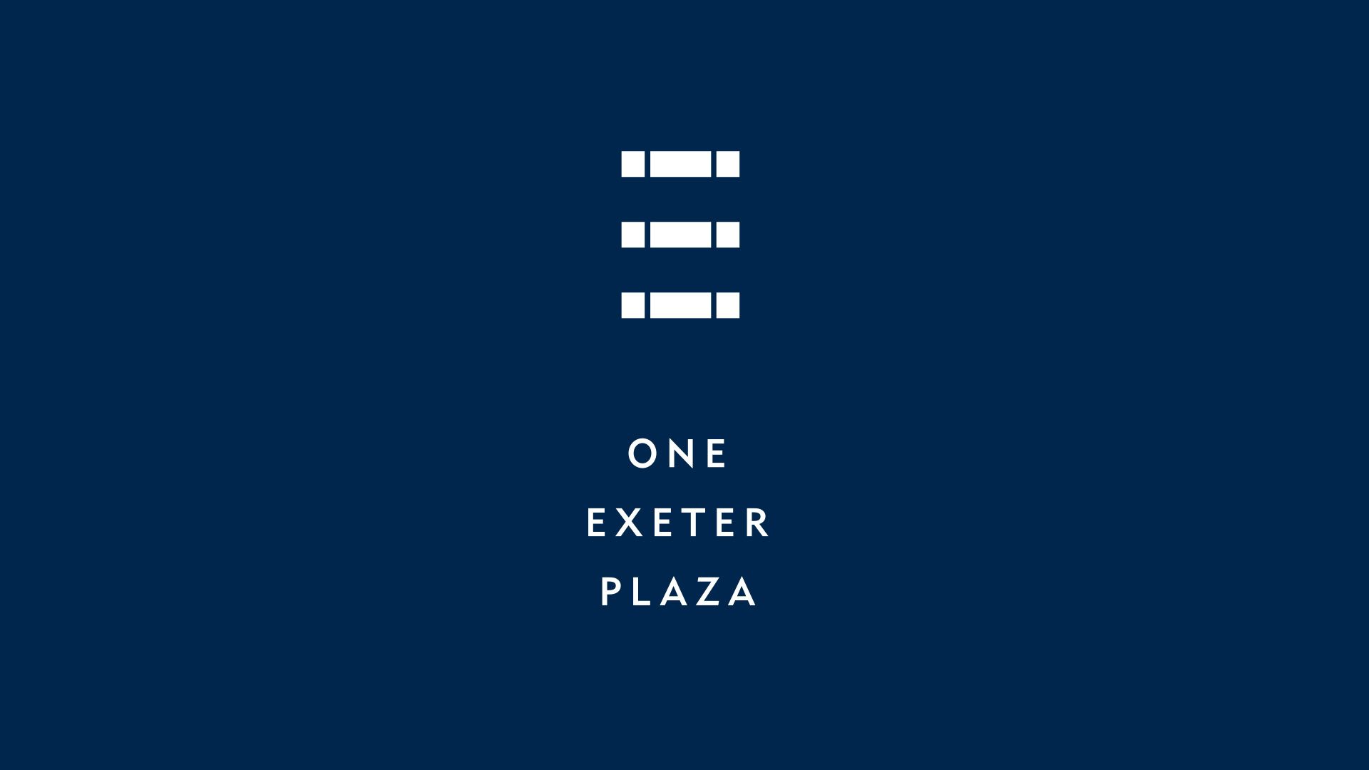 one exeter plaza on dark blue