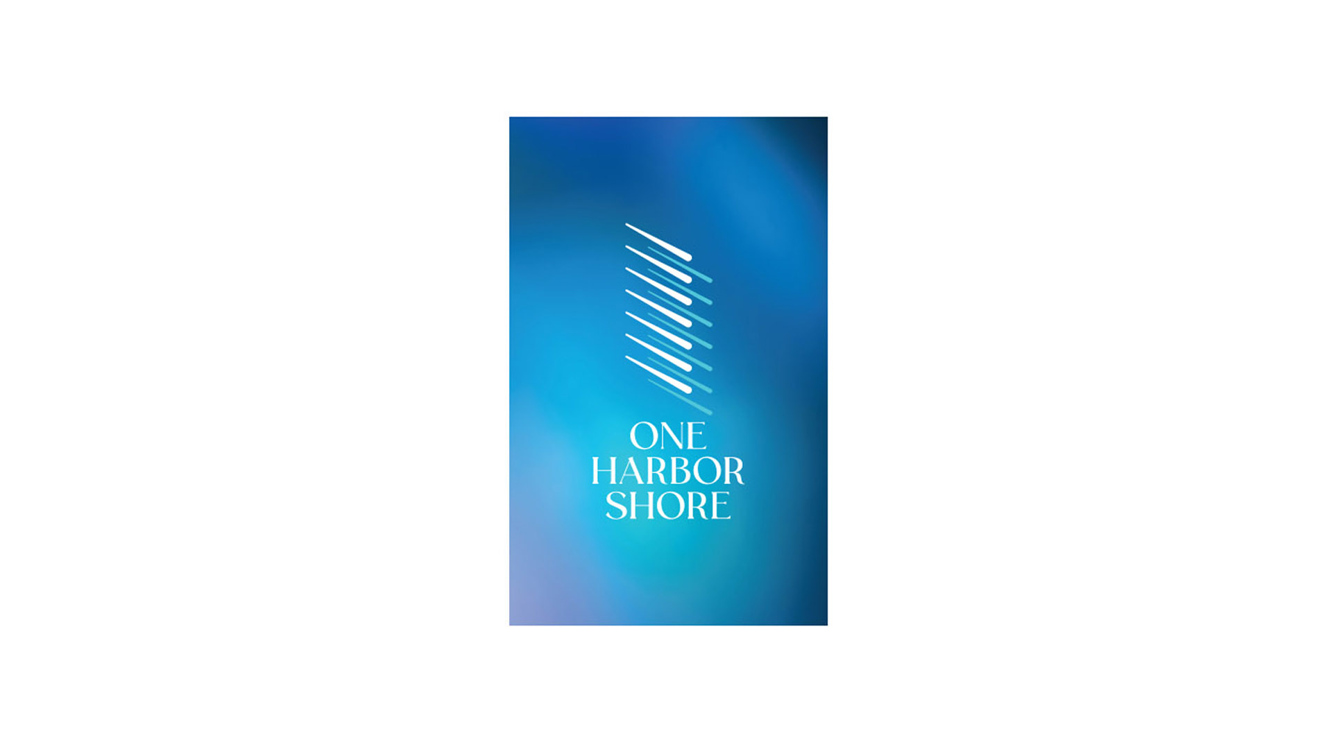 one harbor shore logo graidient on white