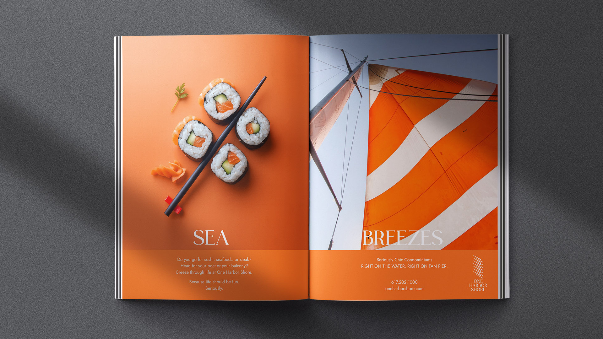 one harbor shore sea breezes ad with new orange