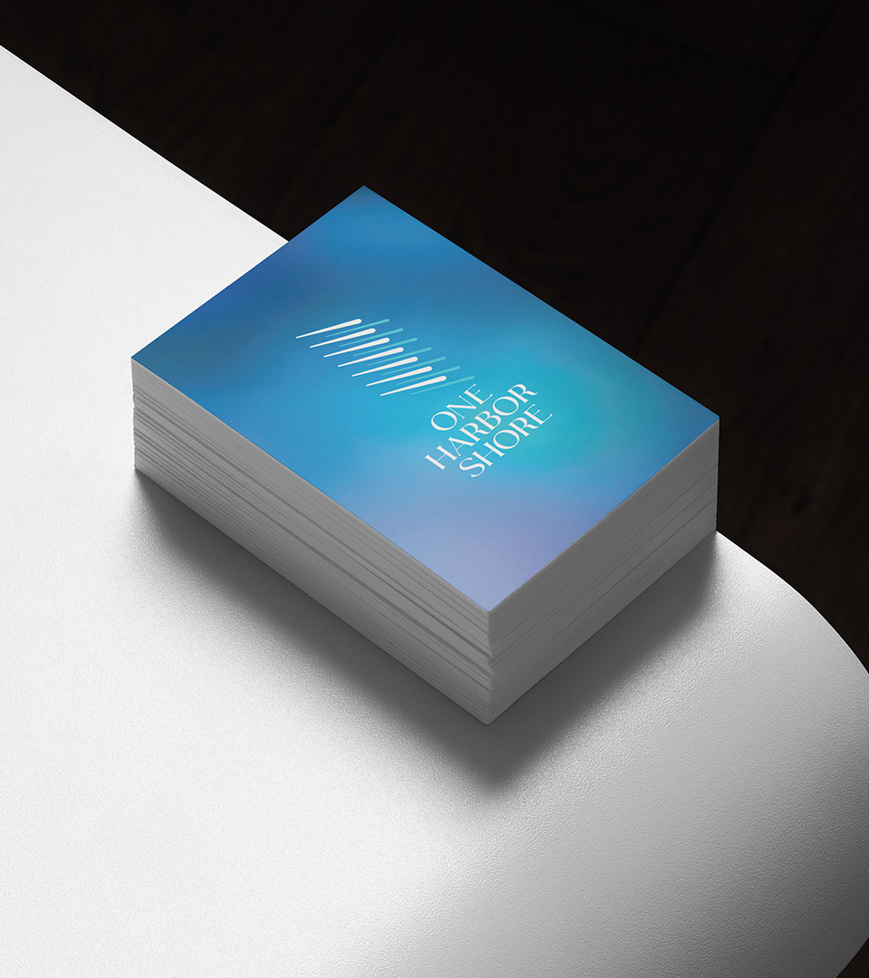 one harbor shore vertical business cards