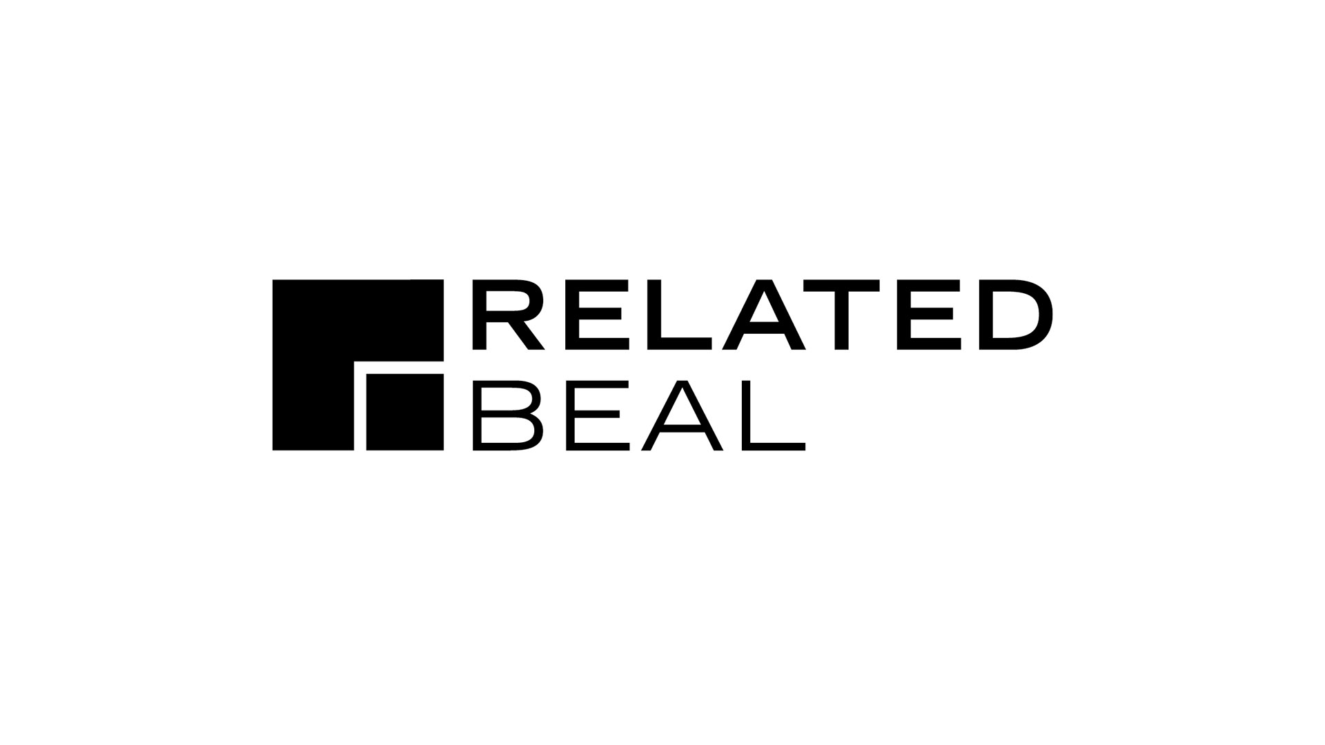 related beal black logo on white