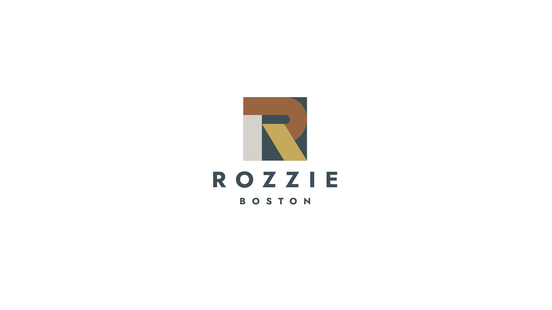 rozzie boston logo on white