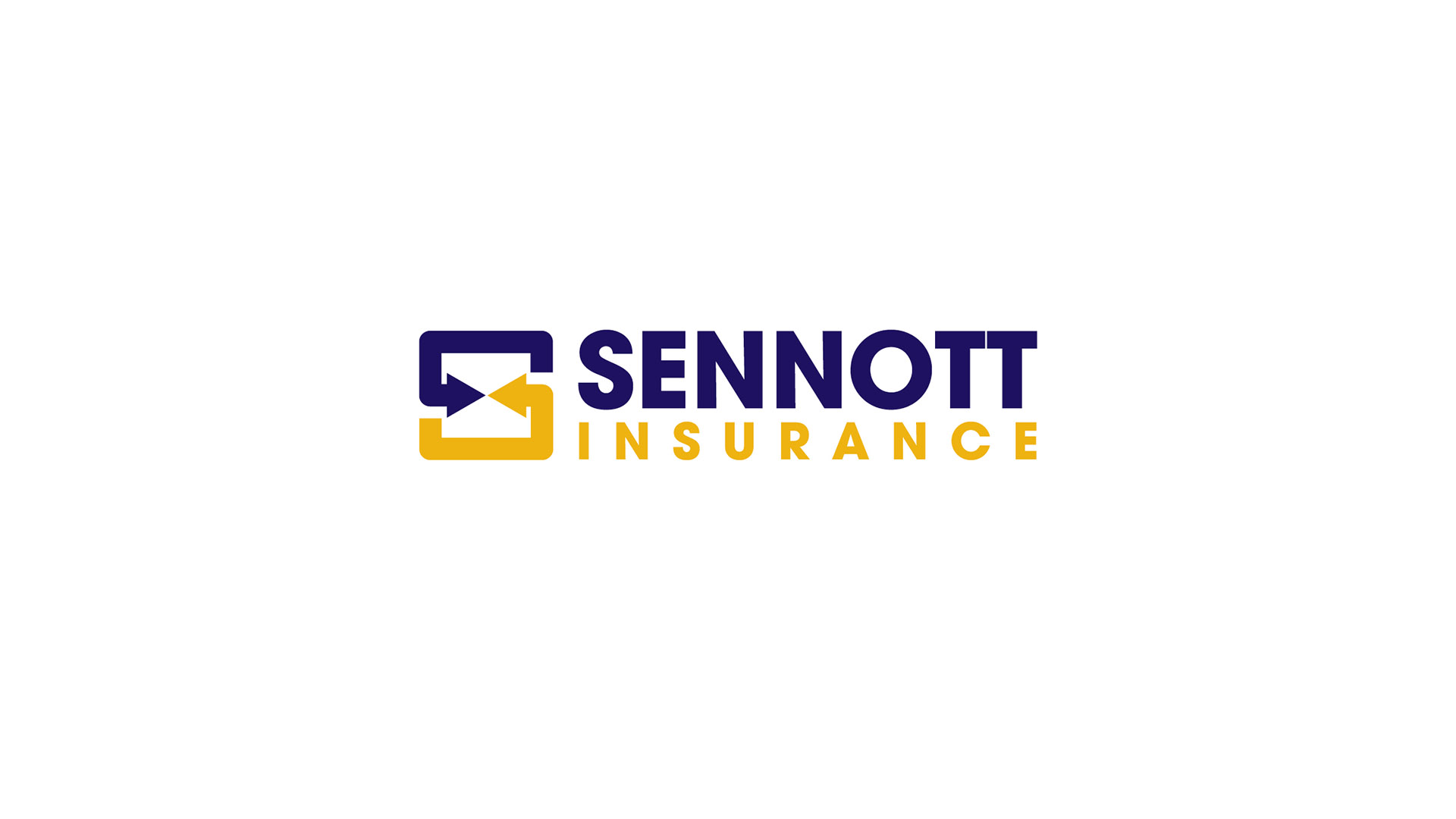 sennott insurance logo on white background by boston graphic design studio Adams Design