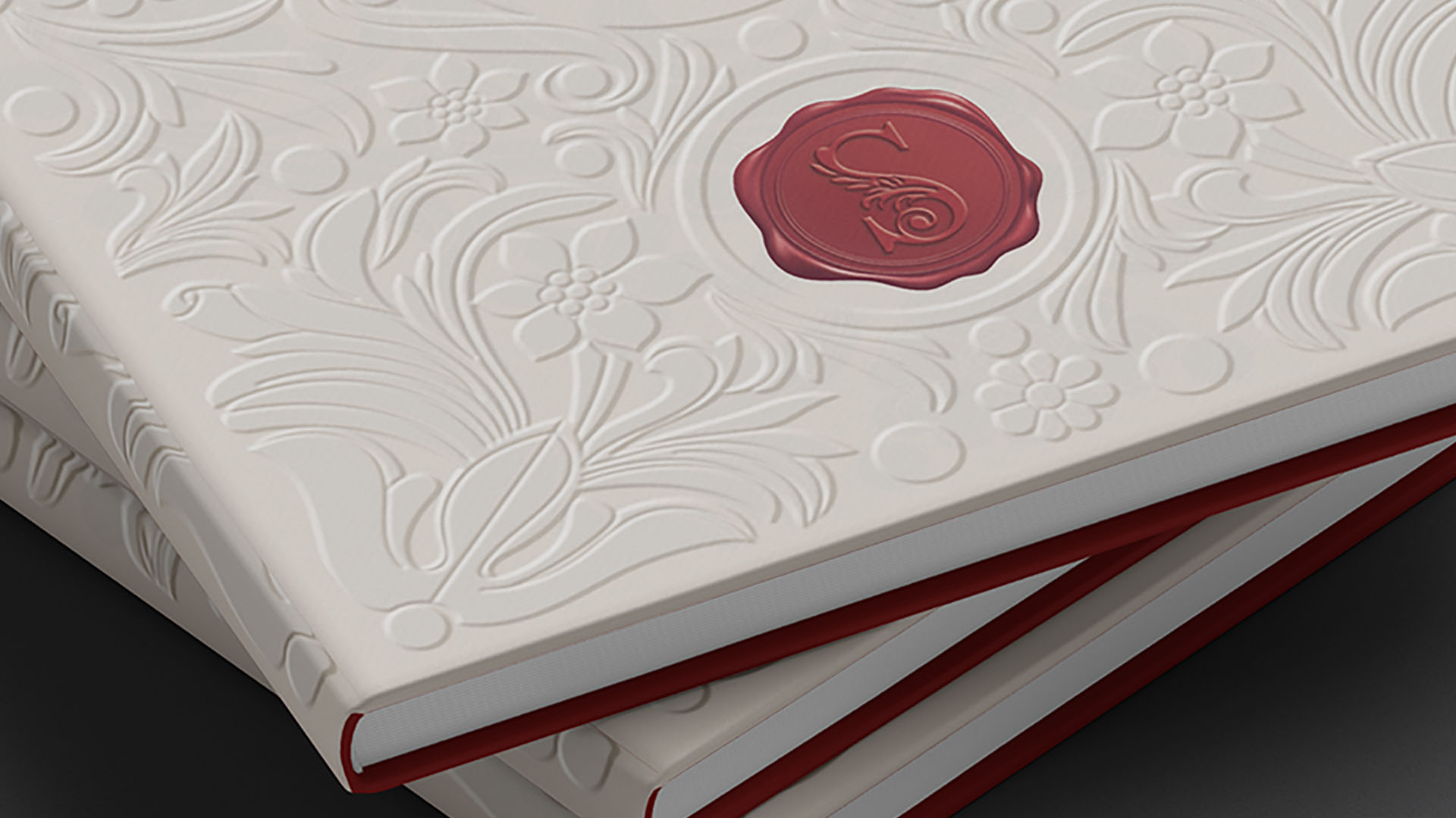 signet logo on stacked book covers