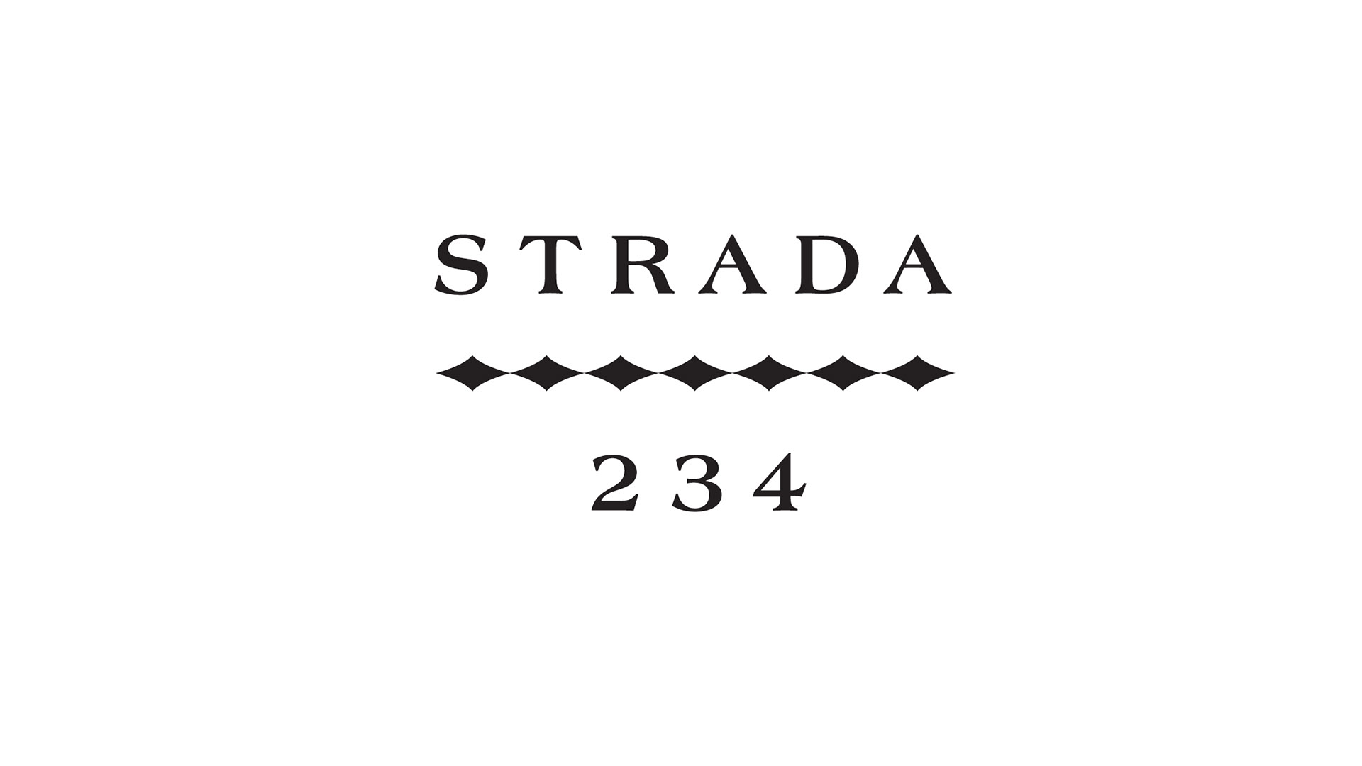 strada 234 black logo on white