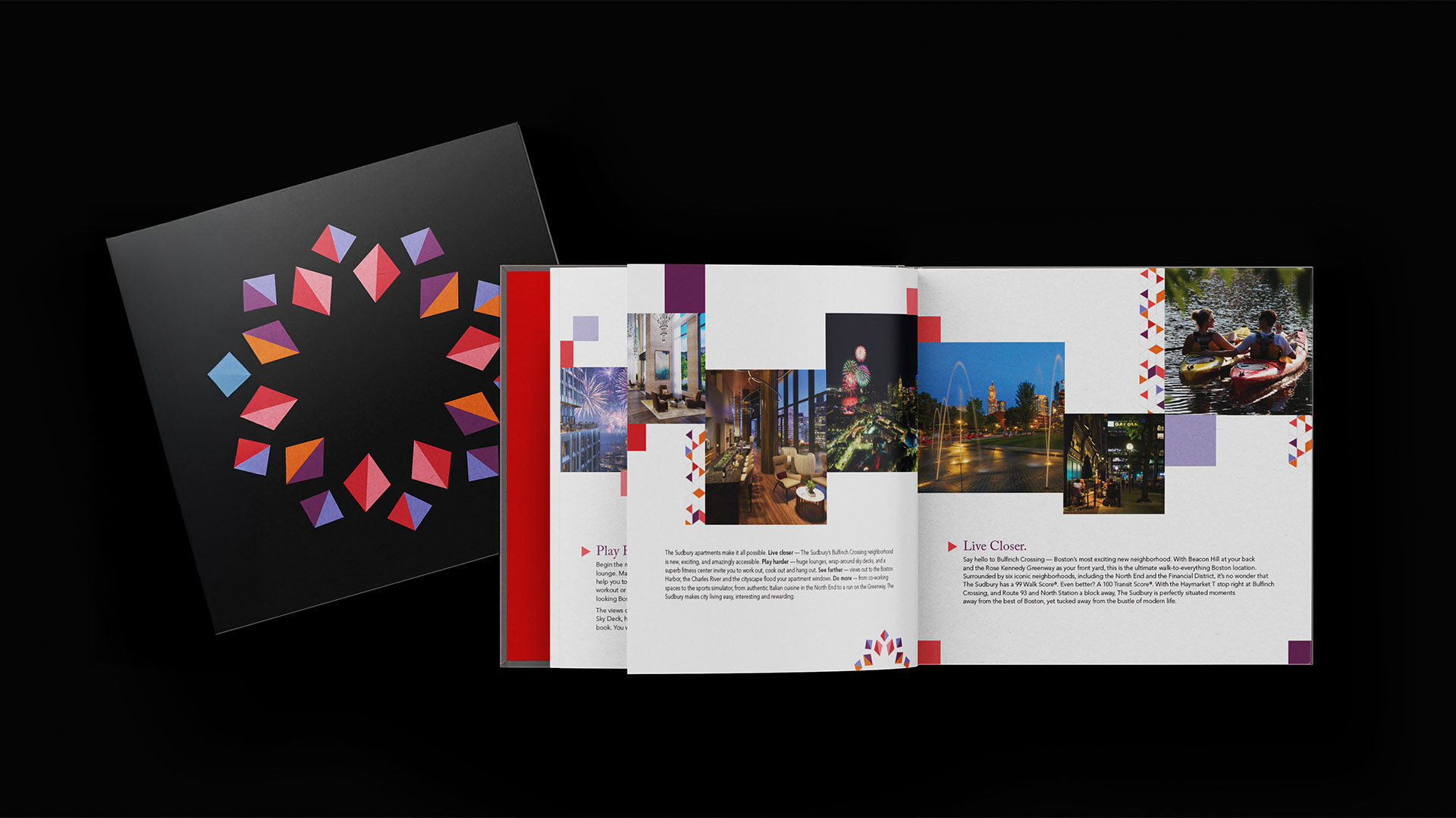 sudbury apartment brochure with cover and spread