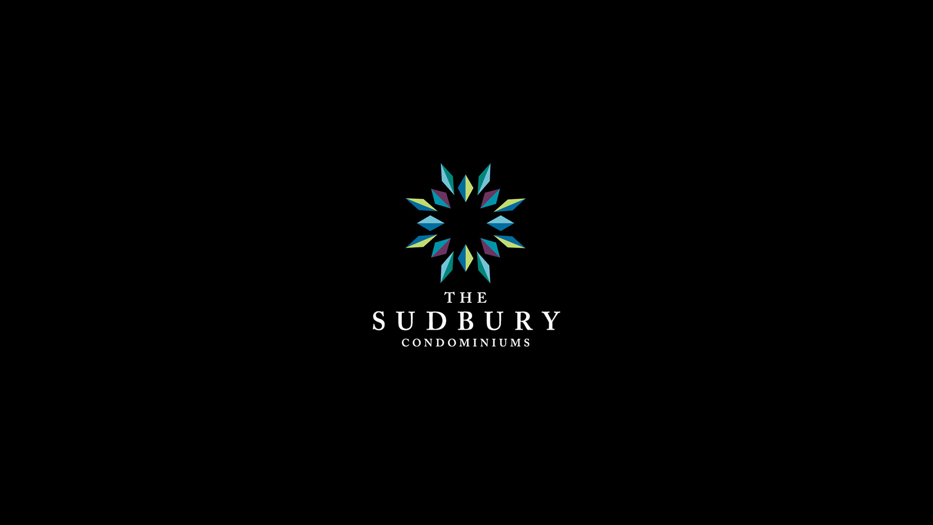 sudbury condominiums on black background