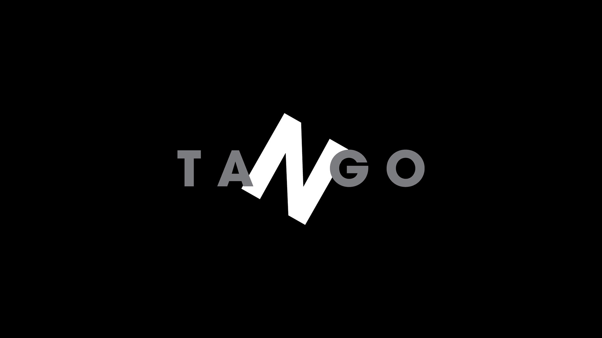 tango apartment logo white n on black