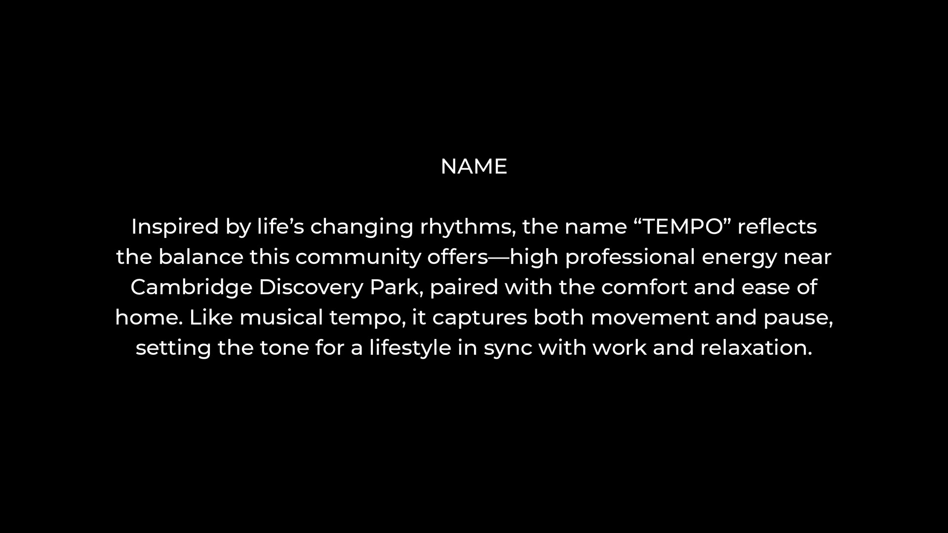 temp apartments naming reasoning on black