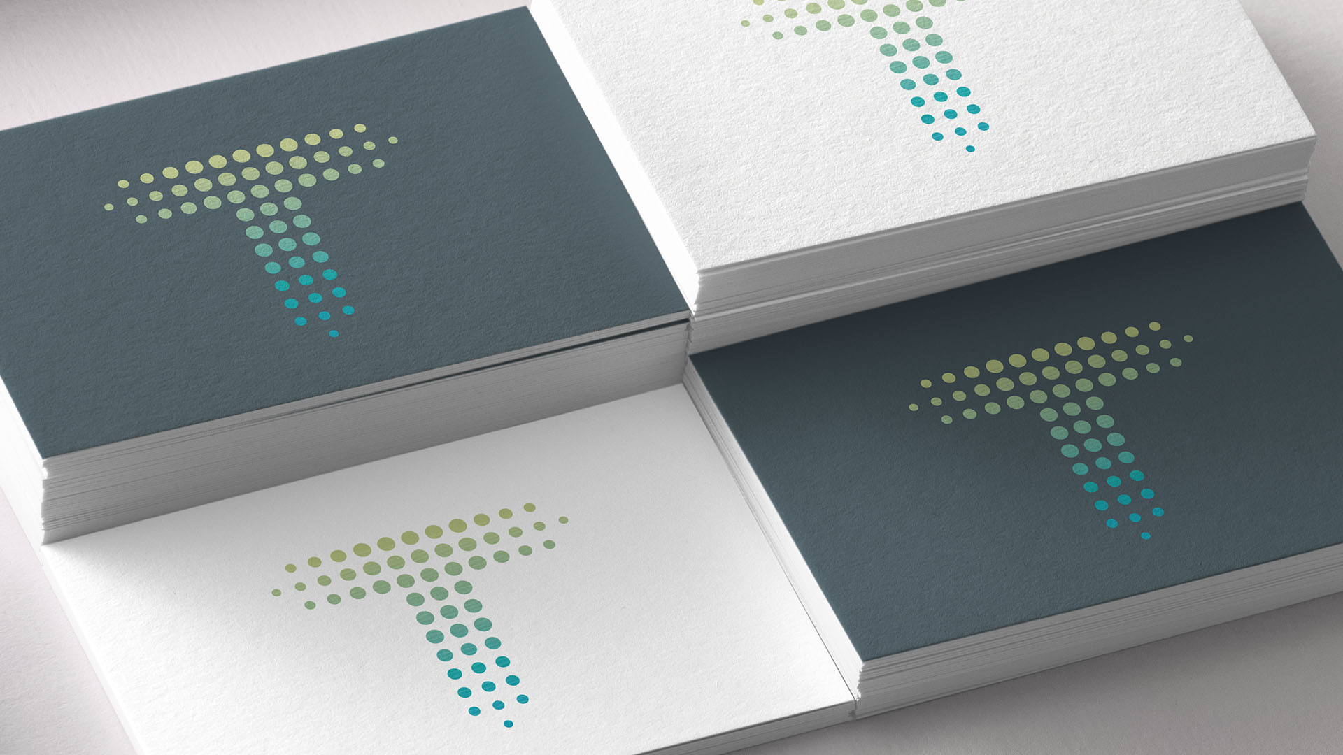 tempo business cards stacked