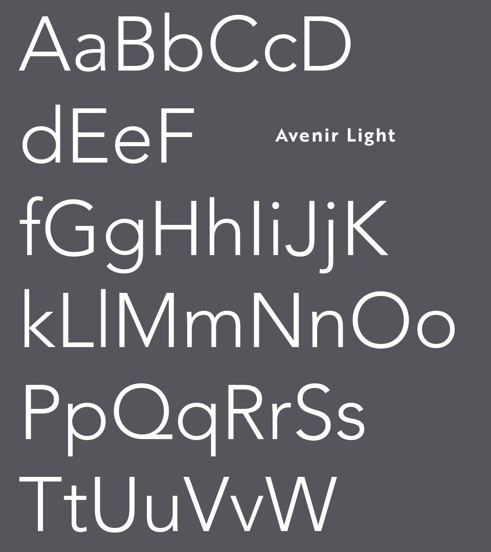 tempo fonts on gray vertical
