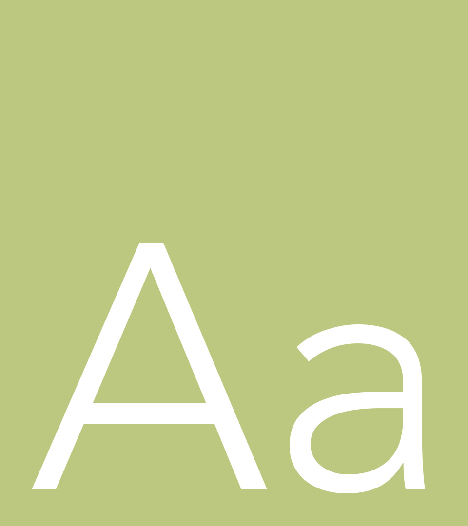 tempo fonts on green vertical