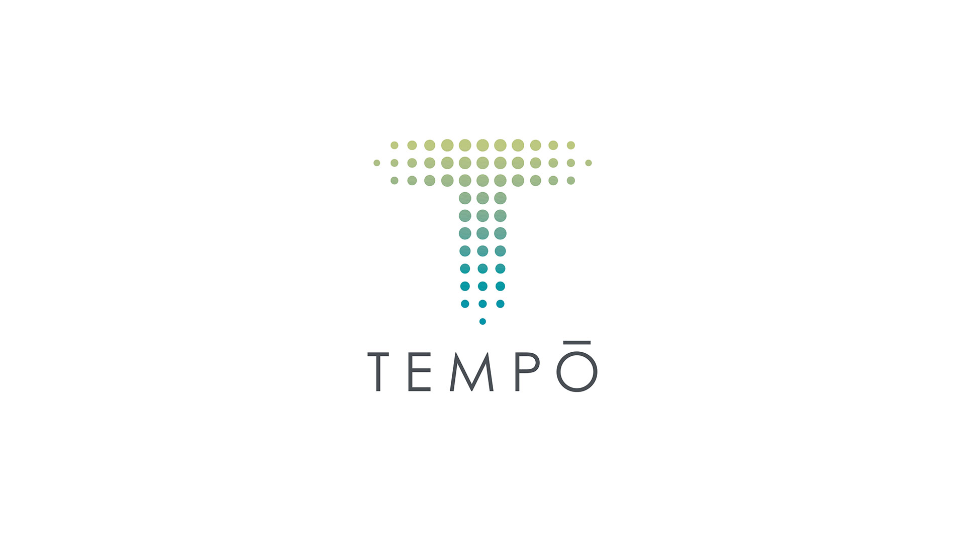 tempo apartments boston logo design on white