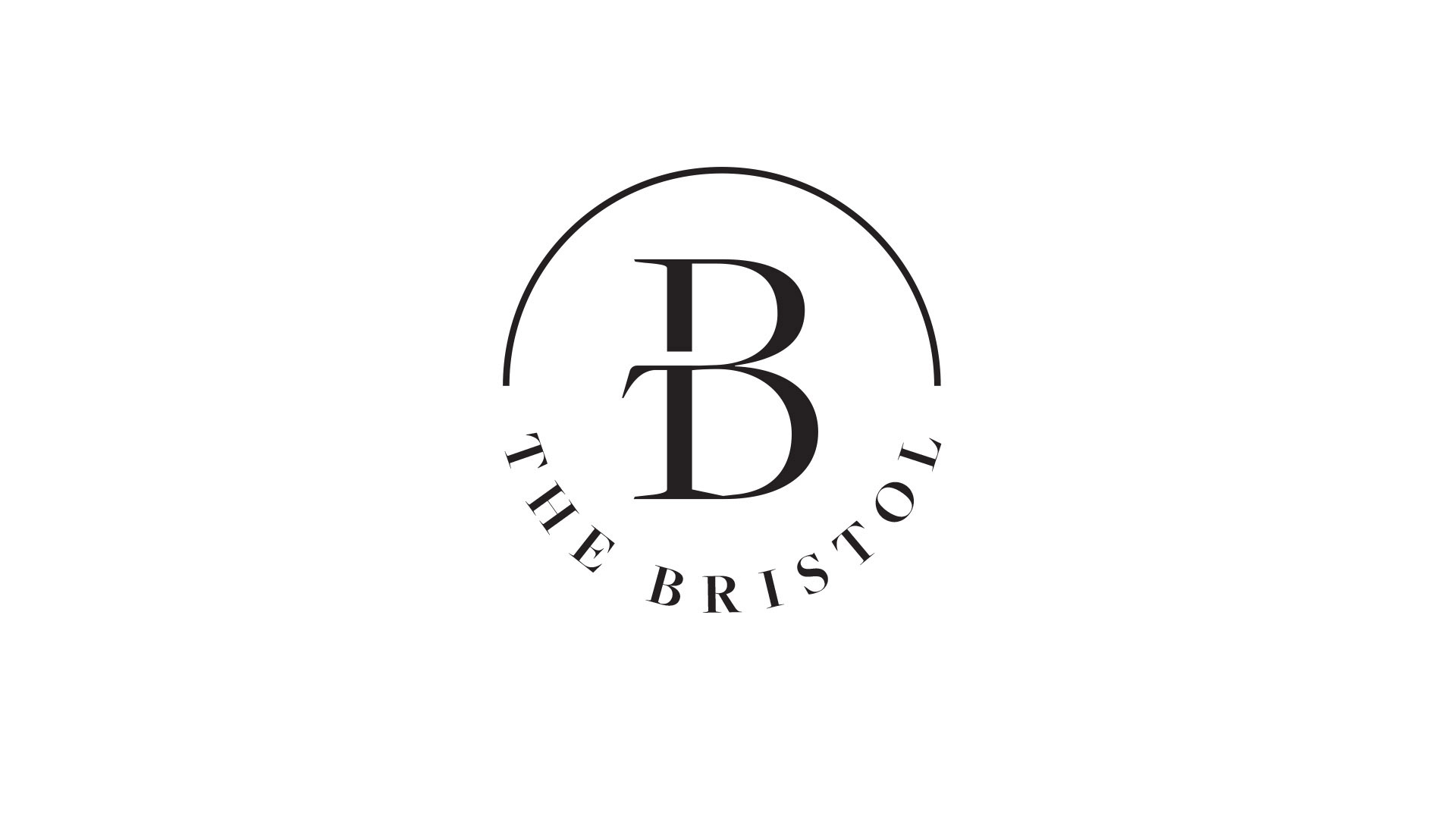 the bristol logo black on white