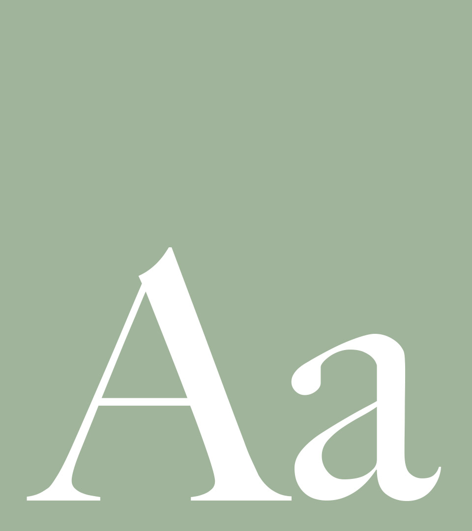 the cape club big caslon medium on light green