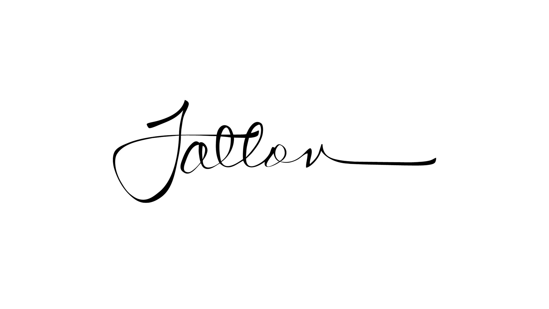 the fallon company logo black on white
