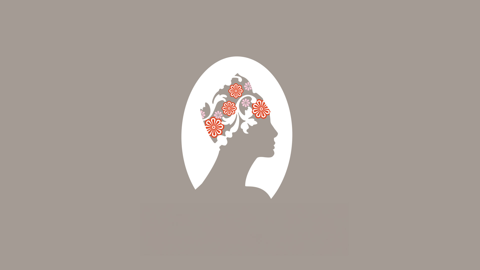 the gaila fund logo on warm gray by Boston graphic design firm.