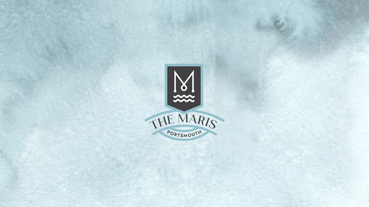 the maris portsmouth logo on watercolor background