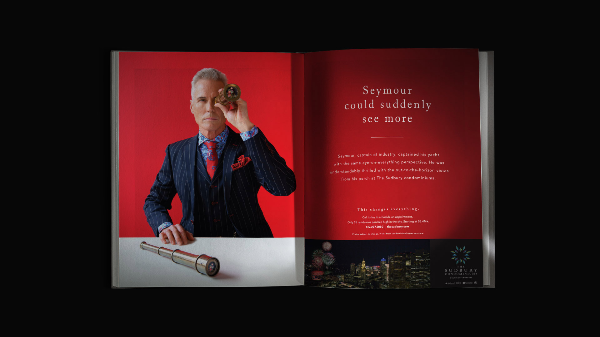 the sudbury residences seymour ad on black