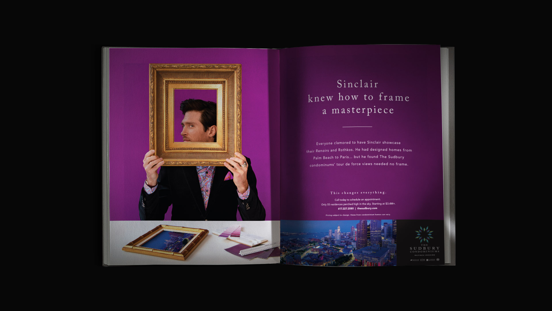 the sudbury residences sinclaire ad on black