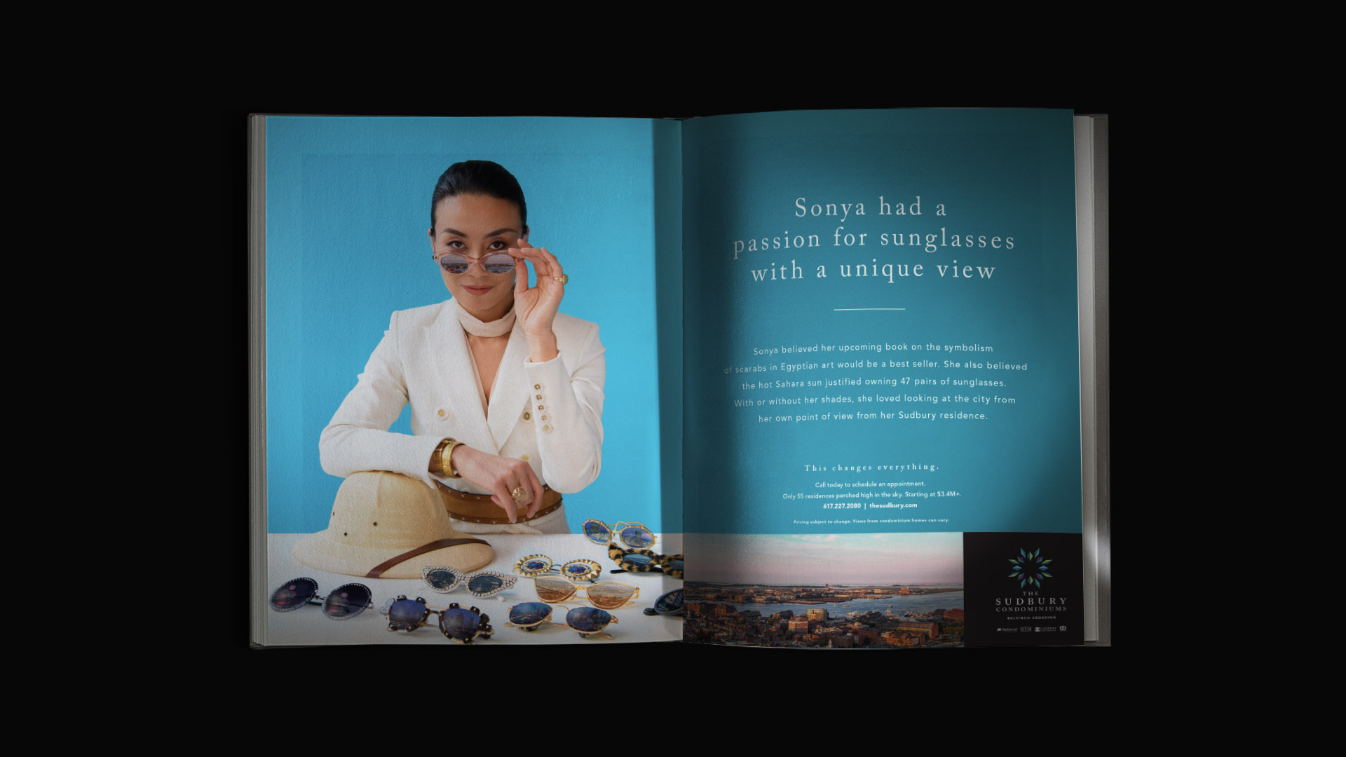 the sudbury residences sonia ad on black