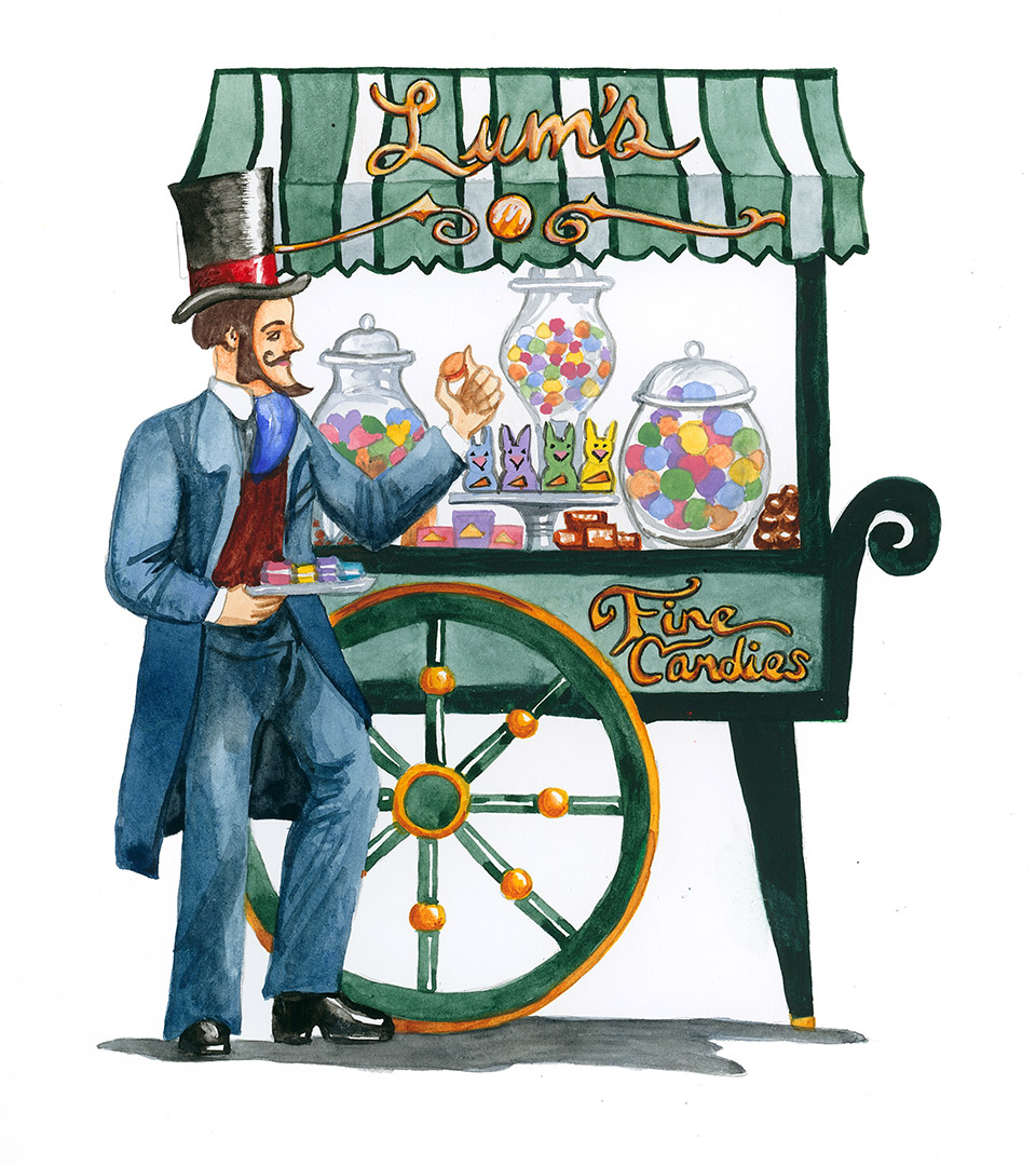 tootsie roll industries isaac lum illustration silo
