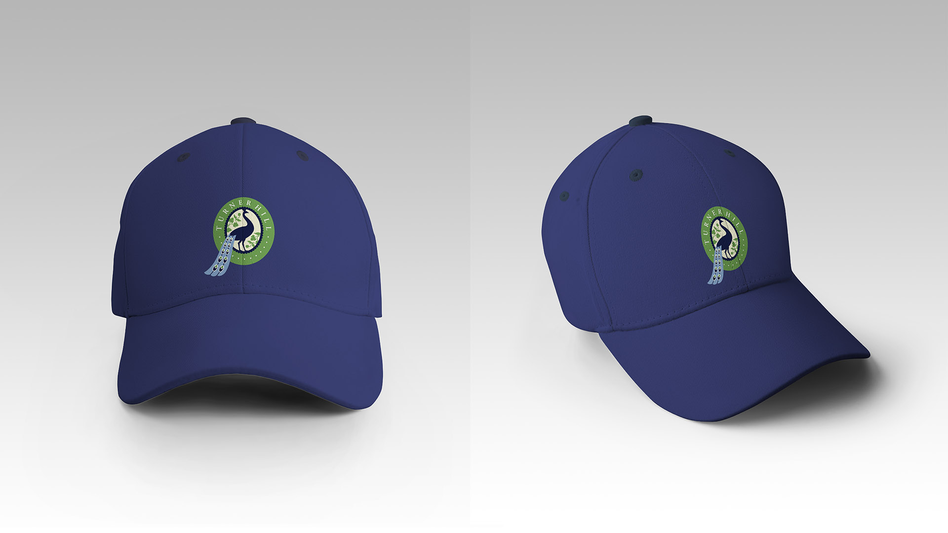 turner hill blue ball hats with logo