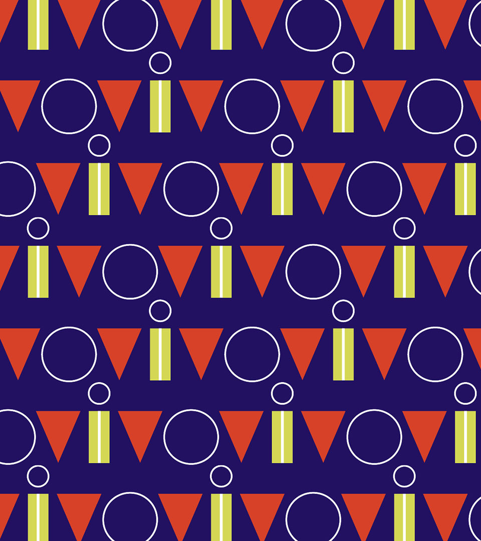 vivo apartments logo pattern on purple vertical