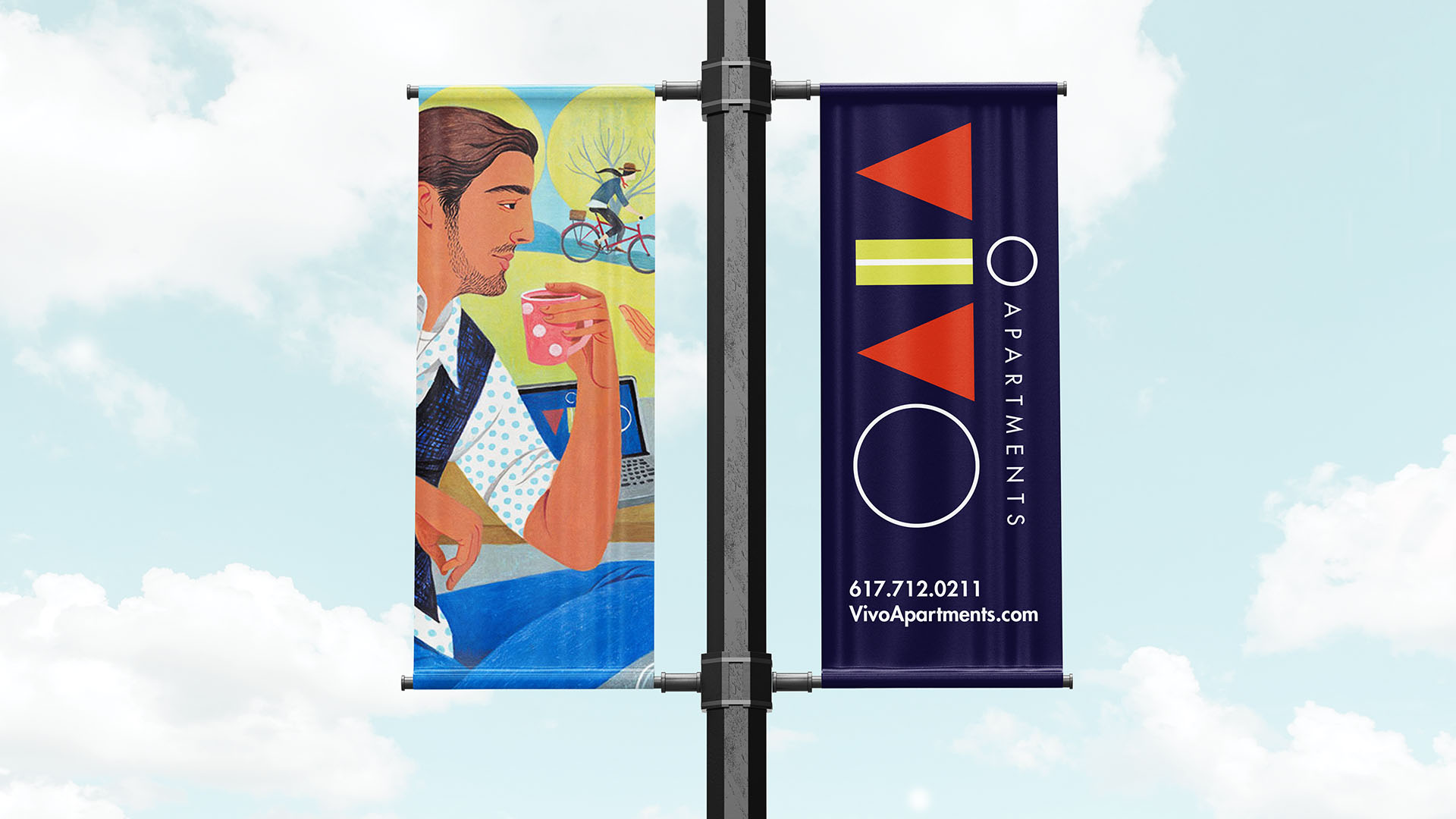 vivo apartments pole flags