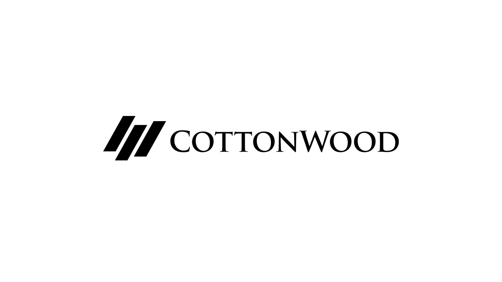 adams design boston client cottonwood management logo on white