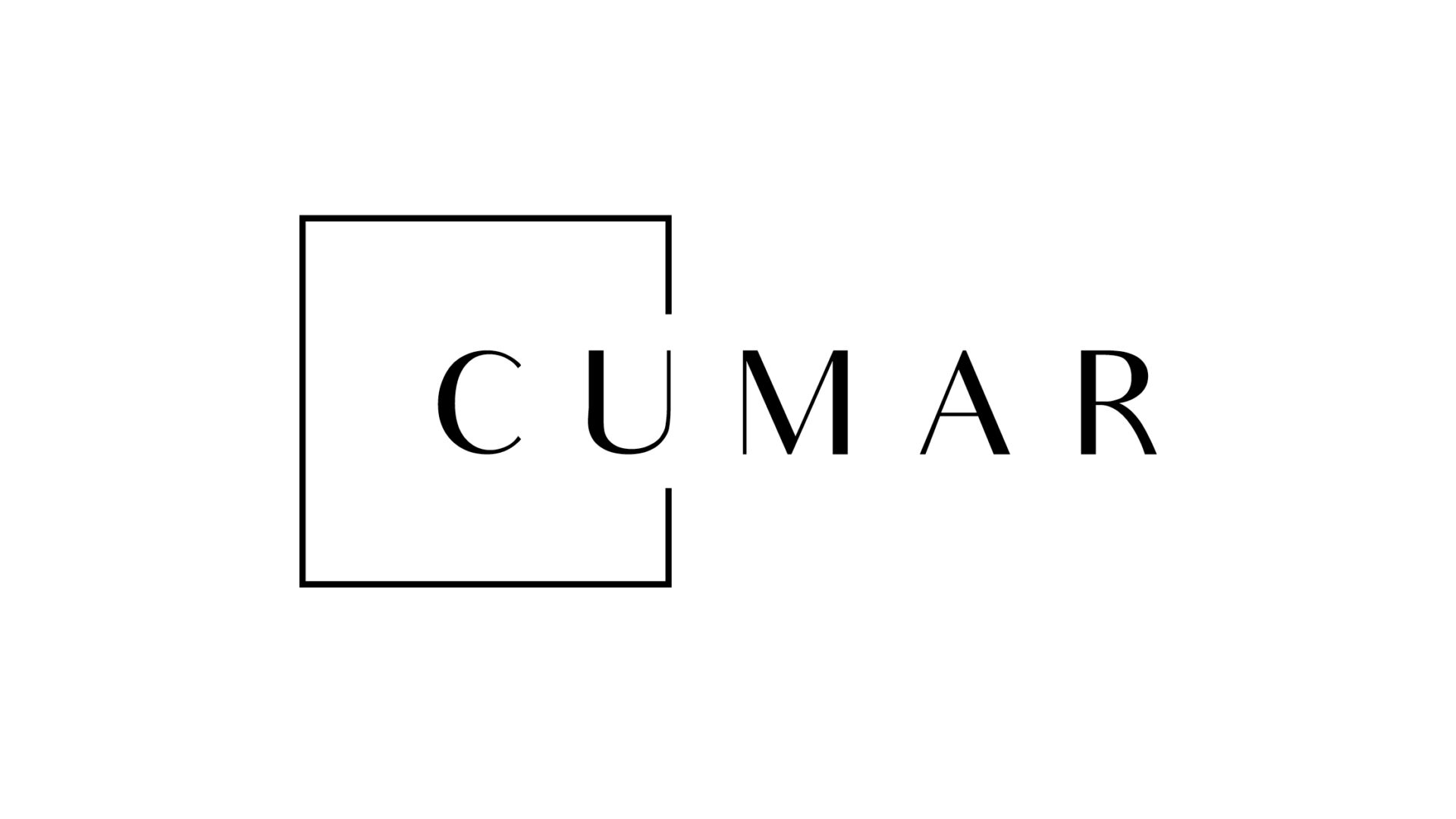 adams design boston client cumar marble and granite logo on white